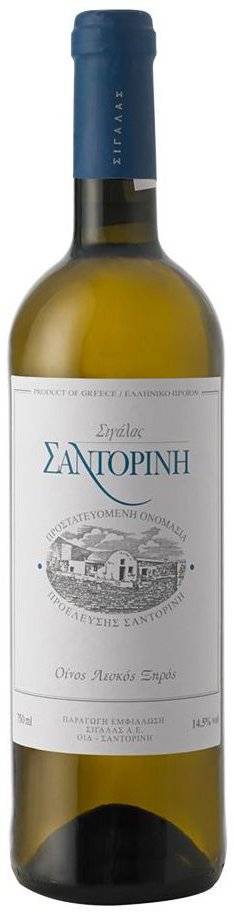 ΚΡΑΣΙ ΣΑΝΤΟΡΙΝΗ ΑΣΥΡΤΙΚΟ ΚΤΗΜΑ ΣΙΓΑΛΑΣ 2024 ΛΕΥΚΟ 750 ML