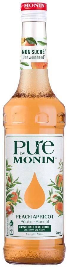 ΣΙΡΟΠΙ PURE BY MONIN PEACH APRICOT 700 ML