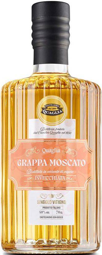 GRAPPA ANTICA DISTILLERIA QUAGLIA MOSCATO INVECCHIATA 700 ML