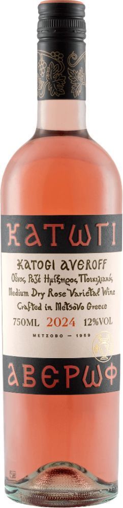 ΚΡΑΣΙ ΚΑΤΩΓΙ ΑΒΕΡΩΦ 2025 ΞΙΝΟΜΑΥΡΟ ΡΟΖΕ 750 ML