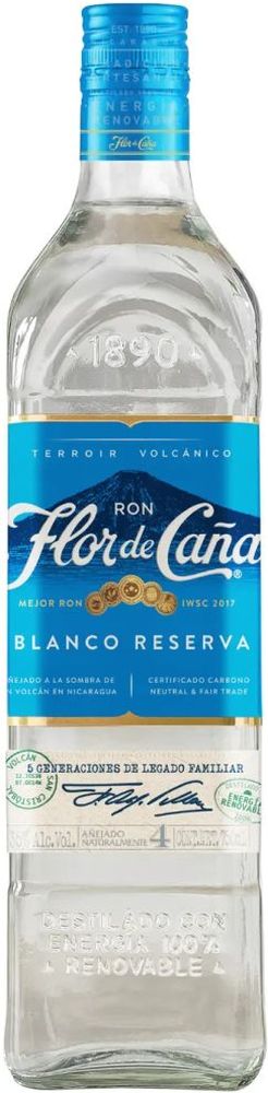 RUM FLOR DE CANA BLANCO RESERVA 4 ΕΤΩΝ 700 ML