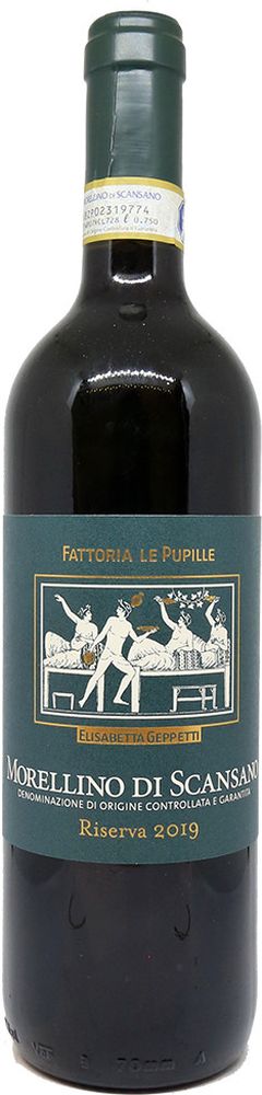 ΚΡΑΣΙ MORELLINO DI SCANSANO RISERVA DOCG FATTORIA LE PUPILLE 2019 ΕΡΥΘΡΟ 750 ML