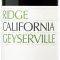 ΚΡΑΣΙ RIDGE VINEYARDS GEYSERVILLE 2013 ΕΡΥΘΡΟ 750 ML ΚΡΑΣΙ RIDGE VINEYARDS GEYSERVILLE 2013 ΕΡΥΘΡΟ 750 ML
