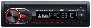 OSIO OSIO ACO-4369 CAR RADIO USB/SD/AUX-IN/RED LED BACKLIT