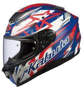 ΚΡΑΝΟΣ KABUTO AEROBLADE-5 REIDA FLAT WHITE BLUE RED (L) ΚΡΑΝΟΣ KABUTO AEROBLADE-5 REIDA FLAT WHITE BLUE RED (L)