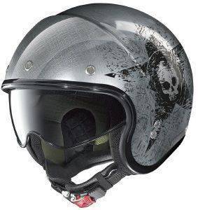 ������ NOLAN N21 STAR SKULL 72 SCRATCHED CHROME (S)