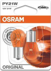 OSRAM 2 ΛΑΜΠΕΣ ΠΟΡΤΟΚΑΛΙ PY21W OSRAM (7507-02B)