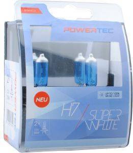 M-TECH H7 12V 55W 3.450K PX26D POWERTECK SUPERWHITE 2ΤΕΜ.