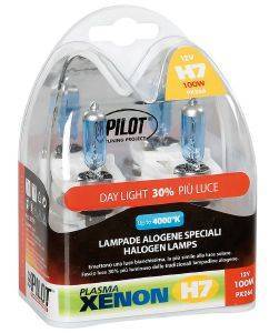 PILOT PROJECT 12V H7 PLASMA - XENON 3.600K (+30%) 100W BLISTER (59MM) - 2 ΤΕΜ.