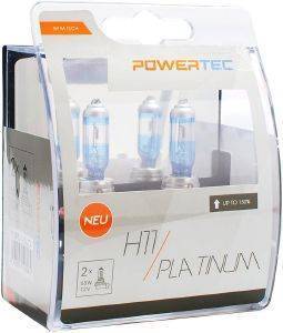 M-TECH H11 12V 55W 3.250K +130% PGJ19-2 POWERTECK PLATINIUM 2ΤΕΜ. M-TECH