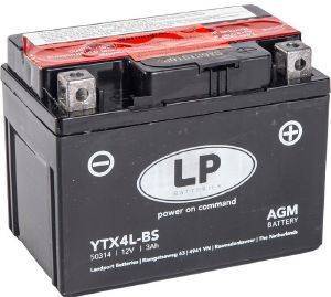   LP YTX4L-BS (ACID-AGM) 12V 3AH 113X70X85MM