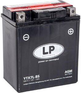   LP YTX7L-BS (ACID-AGM) 12V 6AH 113X70X130MM