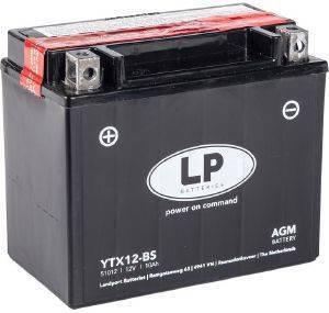   LP YTX12-BS (ACID-AGM) 12V 10AH 150X87X130MM