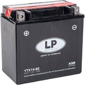 ΜΠΑΤΑΡΙΑ ΜΗΧΑΝΗΣ LP YTX14-BS (ACID-AGM) 12V 12AH 150X87X146MM ΜΠΑΤΑΡΙΑ ΜΗΧΑΝΗΣ LP YTX14-BS (ACID-AGM) 12V 12AH 150X87X146MM