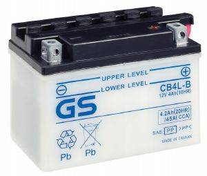   GS CB4L- (DRY) 12V 4AH 121X71X94MM