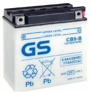   GS CB9-B (DRY) 12V 9.5AH 136X76X142MM