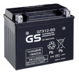   GS GTX12-BS (ACID-AGM) 12V 10.5AH 151X88X131MM