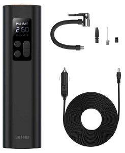 BASEUS SUPER MINI INFLATOR PUMP PORTABLE LED BLACK BASEUS SUPER MINI INFLATOR PUMP PORTABLE LED BLACK