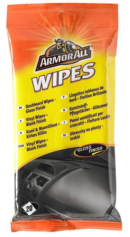 ΥΓΡΑ ΜΑΝΤΗΛΑΚΙΑ ΓΥΑΛΙΣΜΑΤΟΣ ΤΑΜΠΛΟ ARMOR ALL DASHBOARD FLOW WIPES 20 ΤΕΜ