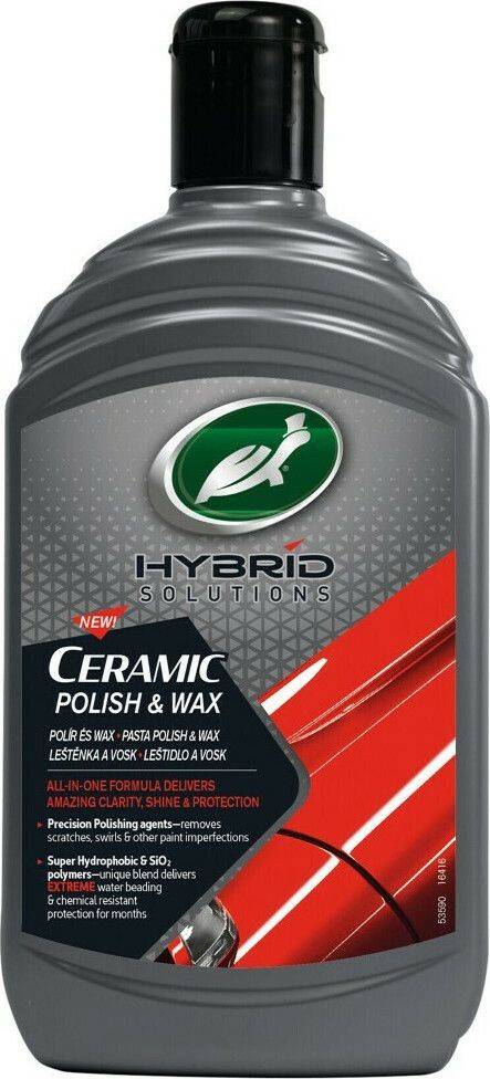ΥΓΡΟ ΚΕΡΊ ΓΥΑΛΙΣΜΑΤΟΣ - ΠΡΟΣΤΑΣΙΑΣ TURTLE WAX 053352 CERAMIC POLISH - WAX 500ML