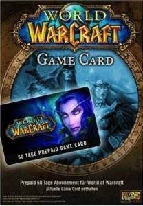 WORLD OF WARCRAFT : GAME CARD