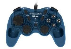 PC - PS2 -TRUST GM-1520T DUAL STICK GAMEPAD BLUE