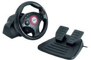 TRUST GM-3200 COMPACT VIBRATION FEEDBACK STEERING WHEEL FOR PC/PS2