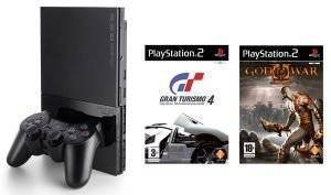 PS2 - CONSOLE 90004 EUR & GT4 & GOD OF WAR II