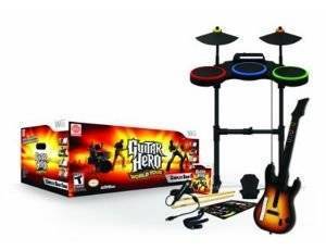 GUITAR HERO WORLD TOUR SUPER BUNDLE (GUITAR + DRUMS + MICROPHONE + SW) - WII GUITAR HERO WORLD TOUR SUPER BUNDLE (GUITAR + DRUMS + MICROPHONE + SW) - WII