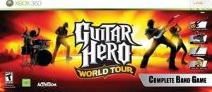 GUITAR HERO WORLD TOUR SUPER BUNDLE (GUITAR + DRUMS + MICROPHONE + SW)