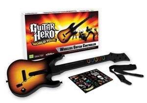 PS3 - GUITAR HERO WORLD TOUR WIRELESS GUITAR CONTROLLER