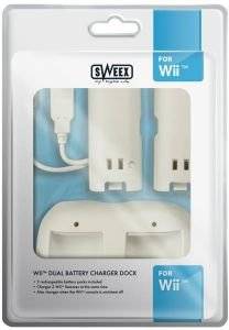 WII - SWEEX DUAL BATTERY CHARGER DOCK