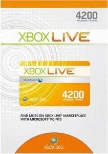 XBOX360 - POINTS CARD 4200 POINTS