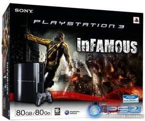 PS3 - CONSOLE 80GB + INFAMOUS PS3 - CONSOLE 80GB + INFAMOUS