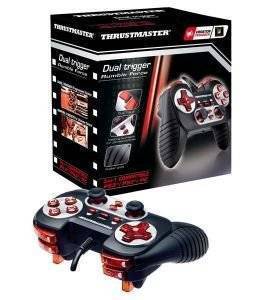 PC - PS2 - THRUSTMASTER GAMEPAD DUAL TRIGGER FORCE RED