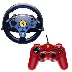 PS2 - CHALLENGE RAC.WHEEL+FERRARI GAMEPAD