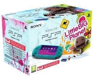 PSP - 3000 SONYTURQUOISE & LITTLEBIGPLANET