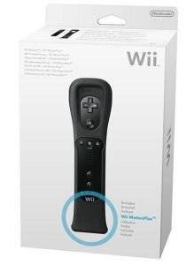 NINTENDO WII REMOTE CONTROLLER +MOTION PLUS BLACK