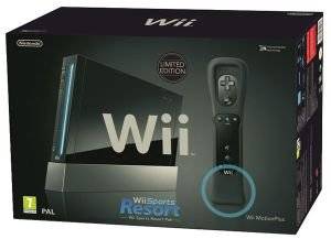 WII - CONSOLE+WII SPORTS+SPORTS RESORT BLACK EDITION