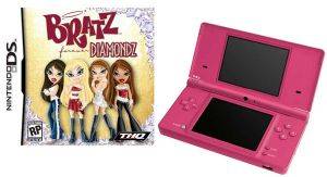 NINTENDO DSI CONSOLE PINK + BRATZ FOREVER DIAMONDS