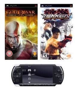 PSP + GOD OF WAR + TEKKEN PSP + GOD OF WAR + TEKKEN