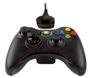 XBOX360 - BLACK WIRELESS CONTROLLER PLAY AND CHARGE KIT