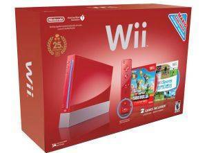 WII - NINTENDO CONSOLE RED NEW SUPER MARIO BROS LIMITED EDITION PACK