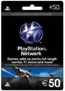 SONY PLAYSTATION NETWORK CARD 50 EURO (PSP) SONY PLAYSTATION NETWORK CARD 50 EURO (PSP)
