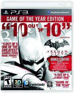 BATMAN ARKHAM CITY GAME OF THE YEAR - PS3 BATMAN ARKHAM CITY GAME OF THE YEAR - PS3