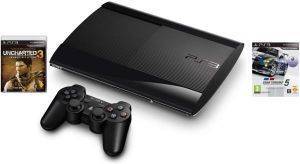 PLAYSTATION 3 CONSOLE 500GB + GT5 ACADEMY EDITION + UNCHARTED3 GOTY EDITION