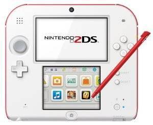 NINTENDO 2DS WHITE AND RED