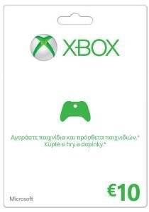 XBOX360 LIVE GIFT CARD 10 EURO