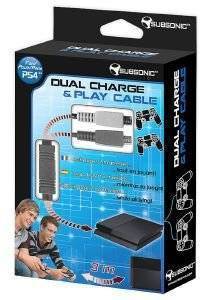SUBSONIC DUAL CHARGE & PLAY CABLE FOR PS4 SUBSONIC DUAL CHARGE & PLAY CABLE FOR PS4