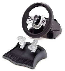  GENIUS TWINWHEEL FX VIBRATION FEEDBACK LEATHER FEEL RACING WHEEL FOR PC/PS3